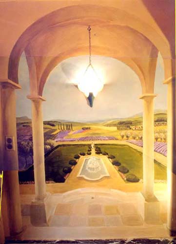 trompe l'oeil peinture murale wim de prez provence 