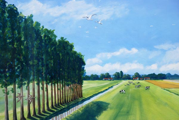 trompe l'oeil peinture murale wim de prez polder